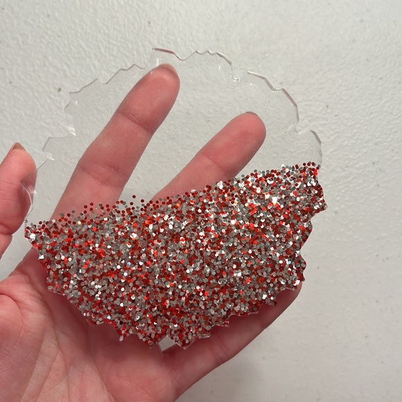 Handmade resin coaster for Christmas - Picture 2 of 4